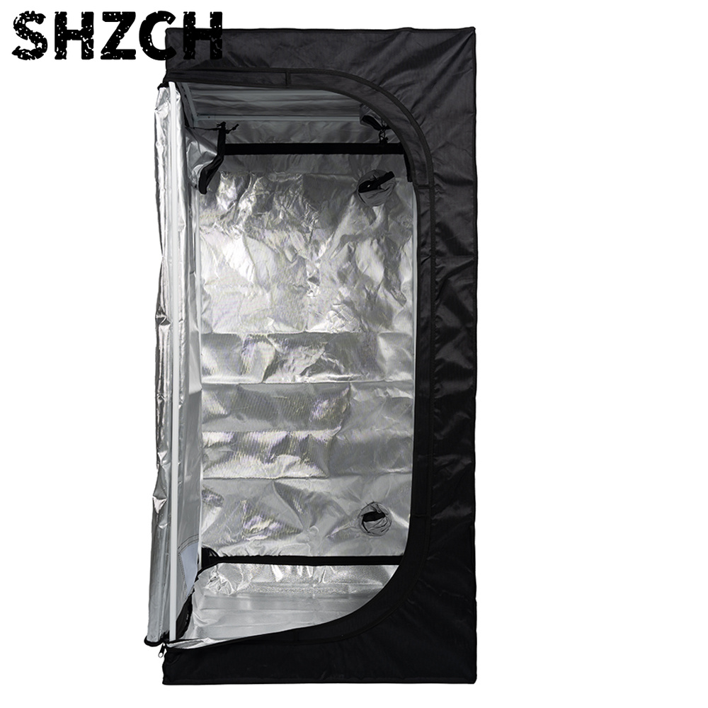 Grow Tent 4X4 - 60x60x140CM 600D 水耕栽培用グロウボックス 簡単組み立て 防水 小型植物育成テント
