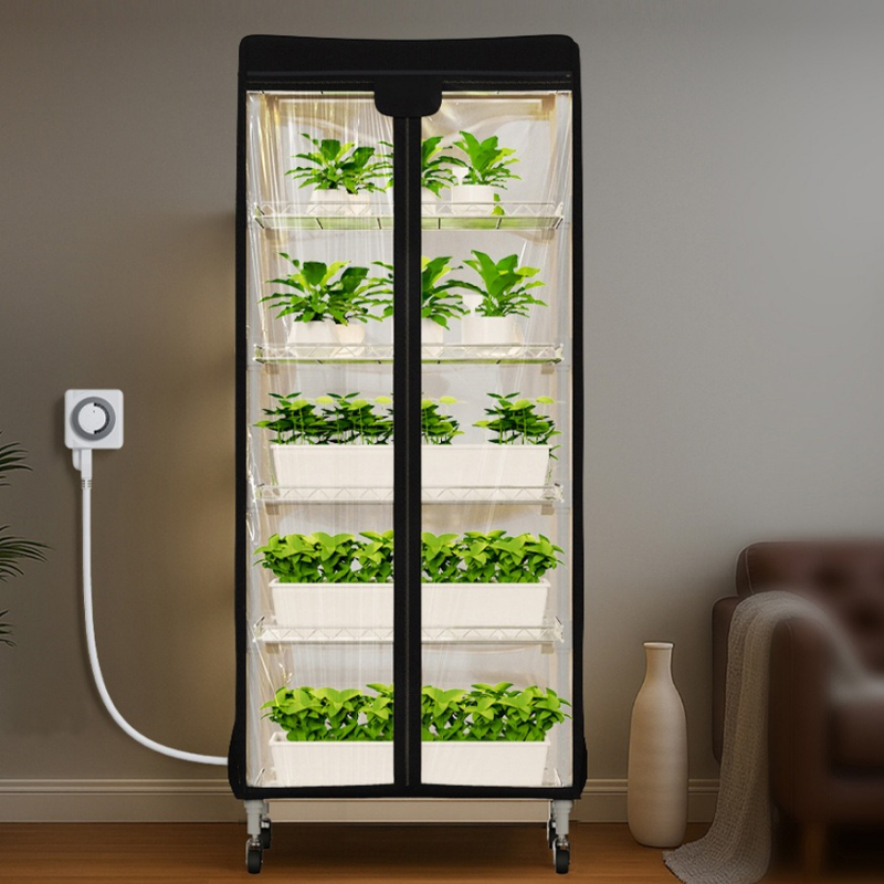 Grow Tent 4X4 - 移動式野菜・きのこ栽培テント（プーリー付き）屋内野菜栽培 水耕栽培