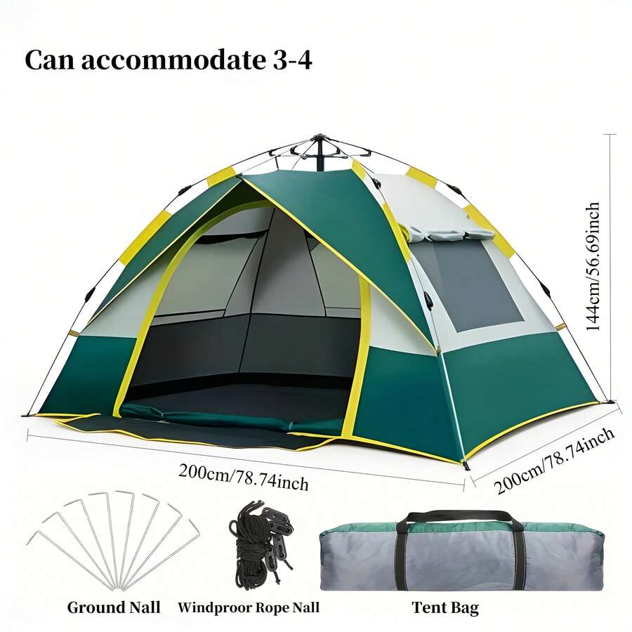 自動ポップアップキャンプテント – 4シーズン対応、メッシュ - Grow Tent 4X4 のレビューと価格