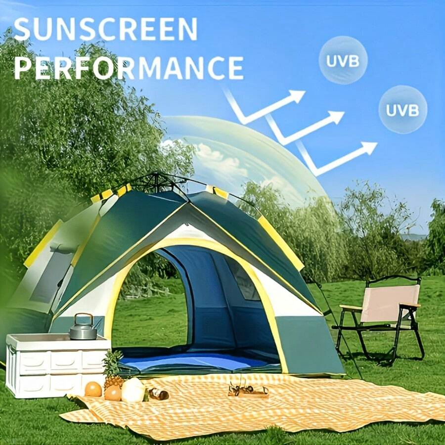 自動ポップアップキャンプテント – 4シーズン対応、メッシュ - Grow Tent 4X4 のレビューと価格